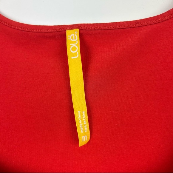 Lole Red Graphic Short Sleeve Athletic Shirt - Picture 3 of 7